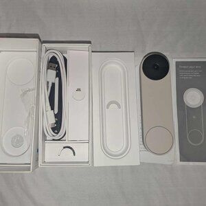 Google Nest Home Camera GWX3T WiFi Smart  Doorbell Linen